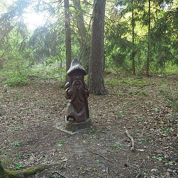 Ein Männlein steht im Walde - am Start der Tour